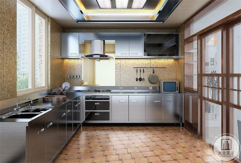 济南别墅装修厨房装修中，如何选择厨房瓷砖的颜色