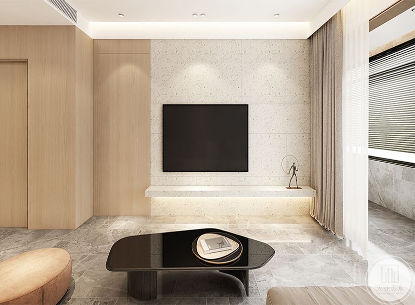 客厅 使用留白的极简主义是现代设计的大趋势之一。